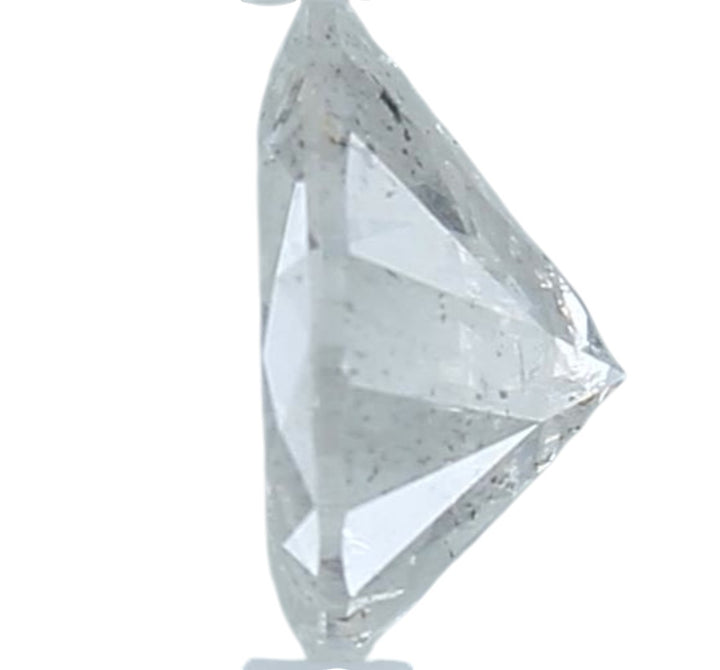 1.32 Ct Salt and Pepper Diamond, Natural Gray Color Pear Cut Loose Diamonds for Engagement Ring