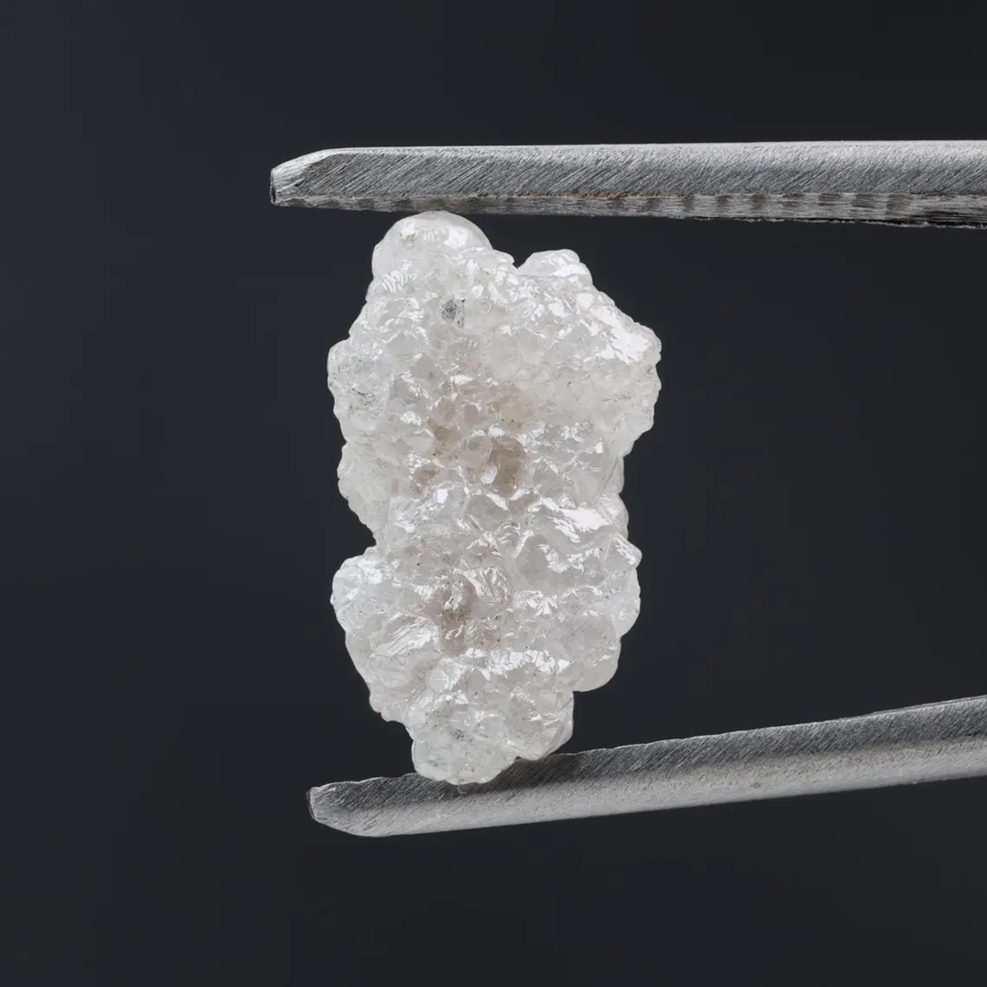4.08 Ct Natural White Color Raw Rough Loose Diamond, Snow White for Engagement Ring