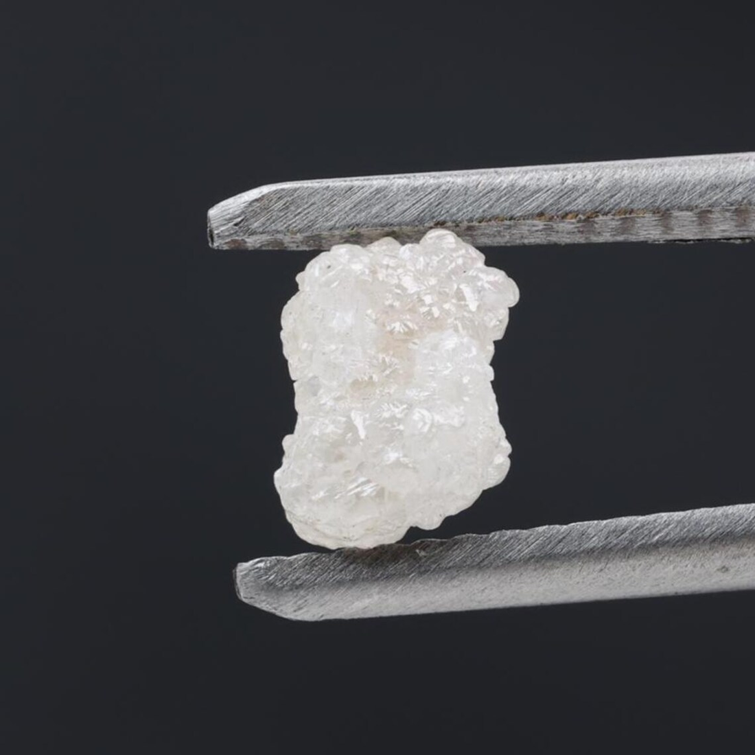 1.09 Ct Natural White Color Raw Rough Loose Diamond, Snow White for Engagement Ring