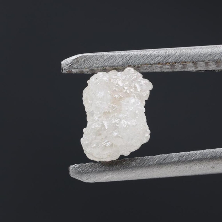 1.09 Ct Natural White Color Raw Rough Loose Diamond, Snow White for Engagement Ring