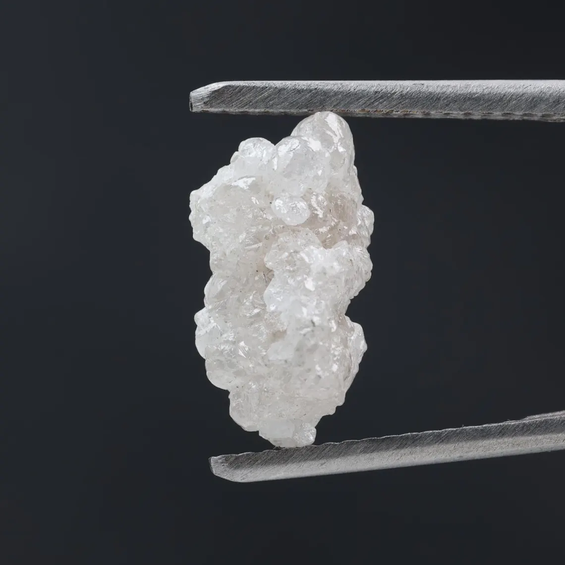 4.08 Ct Natural White Color Raw Rough Loose Diamond, Snow White for Engagement Ring