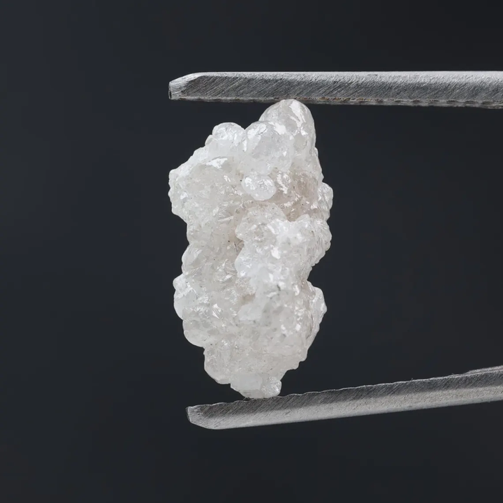 4.08 Ct Natural White Color Raw Rough Loose Diamond, Snow White for Engagement Ring