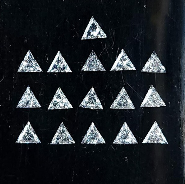 3.50 MM White Diamond F-G Color VS-SI Clarity Triangle Diamond, Natural Loose Diamond for Ring Jewelry